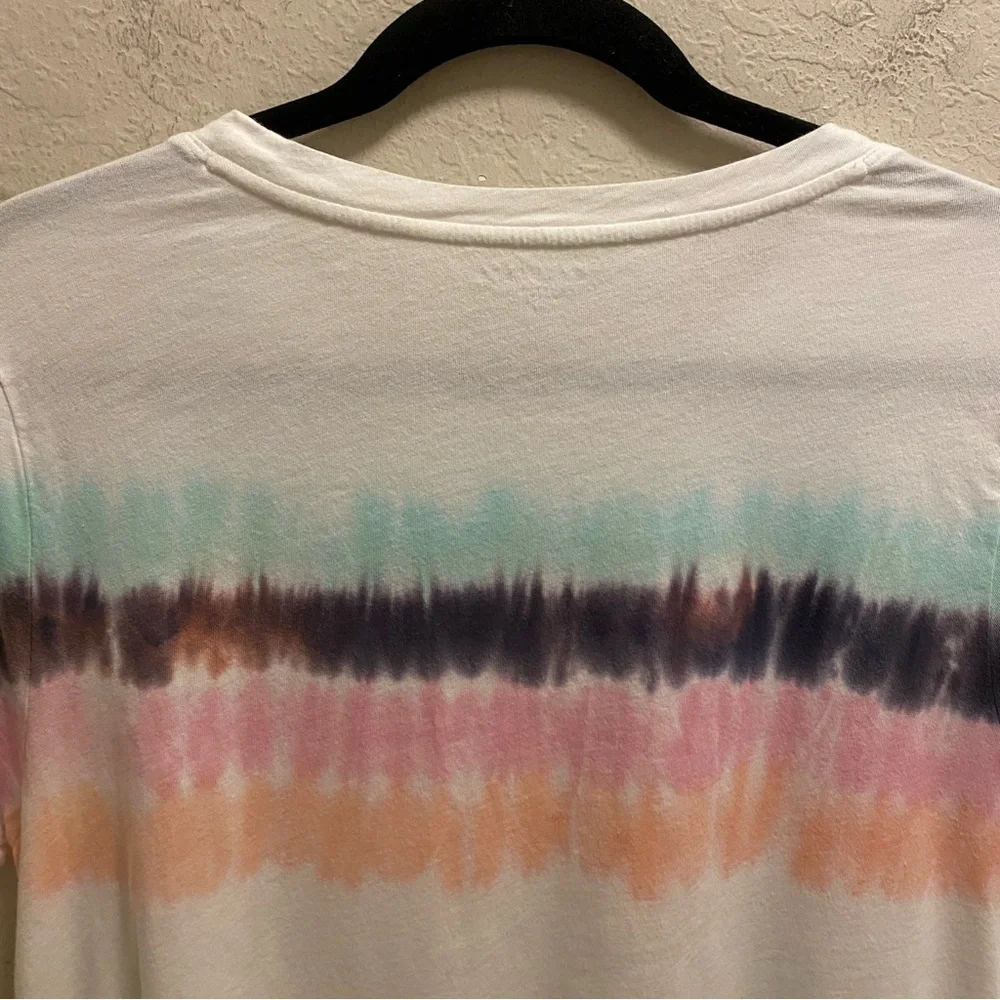Athleta Tie Dye Stripe Pride Short Sleeve T-Shirt Size L - Picture 9 of 10